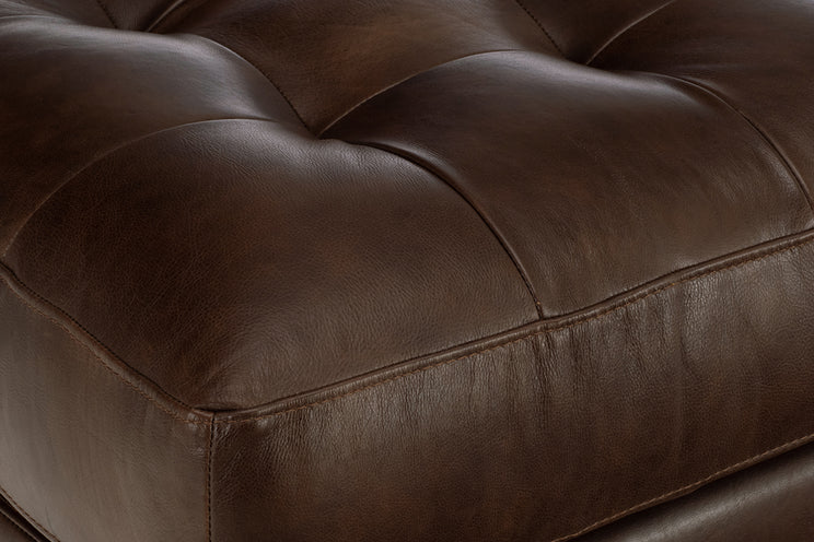 Dominic Leather Ottoman